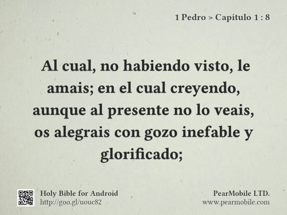 1 Pedro, Capítulo 1:8